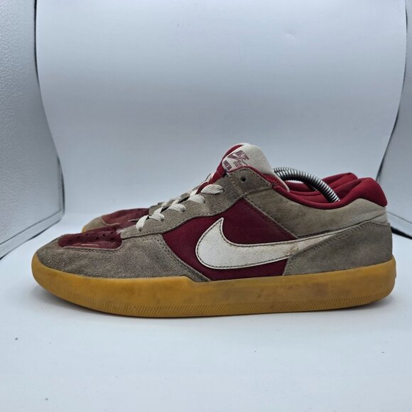 Nike SB Force 58 Team Red Gum Light Brown Mens Size 11.5 Sneaker Shoes Casual - Picture 13 of 13
